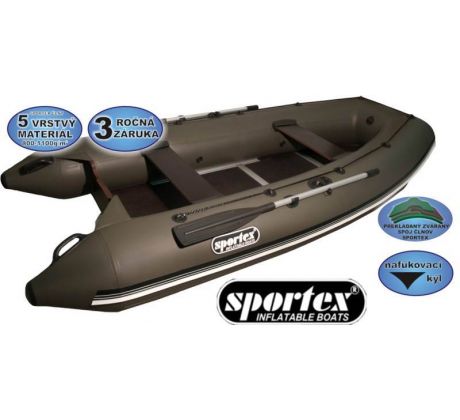Sportex člun - Shelf pevná podlaha se středovým kýlem