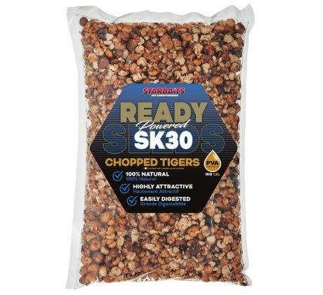 STARBAITS Ready Seeds SK30 Chopped Tiger (drcený tygří ořech) 1kg