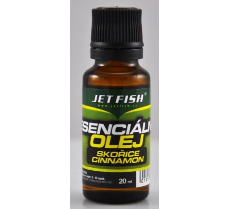 Jet Fish Esenciální olej SKOŘICE 20ml - VÝPRODEJ !!!