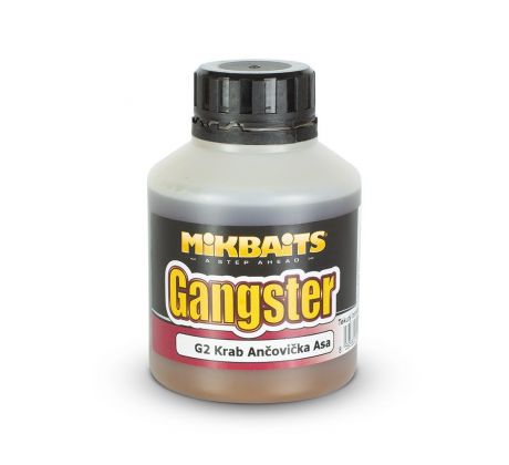 Mikbaits Gangster booster 250ml - G2 Krab Ančovička Asa - VÝPRODEJ !!!