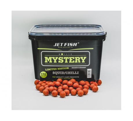Jet Fish Mystery boilie 3kg - 20mm Squid / Chilli - AKCE