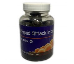 Mastodont Baits - Boilies Squid Attack v dipu 150ml mix Ø  - VÝPRODEJ