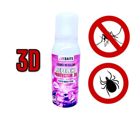 LK Baits Repelent Protector 3D - Tekutá moskytiéra 100ml