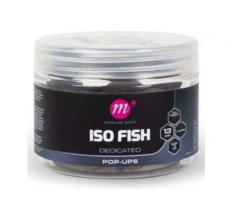 Mainline plovoucí boilie Pop-Ups ISO Fish 150 ml 13mm