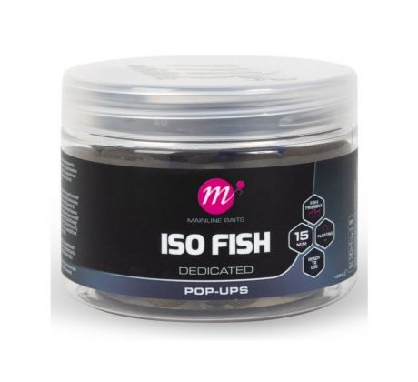 Mainline plovoucí boilie Pop-Ups ISO Fish 150 ml 15mm