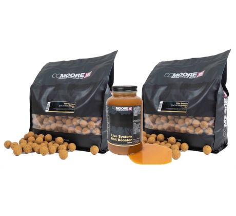 CC Moore Live system - Trvanlivé boilie 2x5kg + Booster 500ml Zdarma