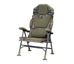 Trakker Křeslo komfortní s područkami - Levelite Camo Longback Recliner