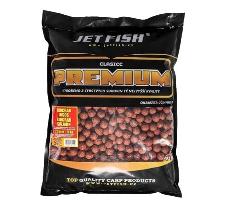 Jet Fish Premium clasicc boilie 5Kg - MANGO / MERUŇKA