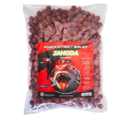 DK FISHING boilies power attract Jahoda 5kg 20mm