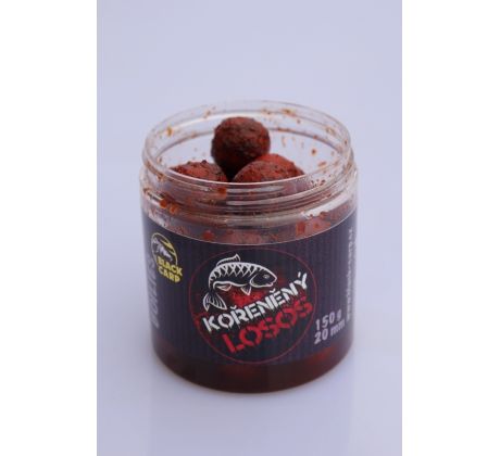 Black Carp Boilie dipované KOŘENĚNÝ LOSOS 20mm 150gr - VÝPRODEJ