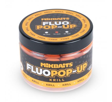 Mikbaits Plovoucí fluo boilie 150ml - Krill - VÝPRODEJ