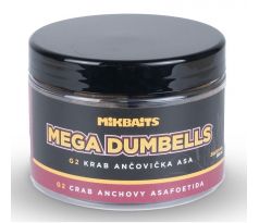 Mikbaits Gangster Mega Dumbells 500ml - G2 Krab Ančovička Asa 24x30mm - VÝPRODEJ